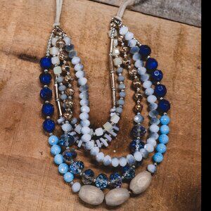 ✨💙 Blue Beaded Necklace – Target Accessory ✨💙